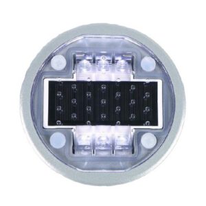 Ceļa atstarotājs ar saules baterijām (balts), apaļš, d=135mm, h=50mm [W]