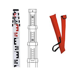 Izbīdāma 4m alumīnija mērlata optiskajam nivelierim