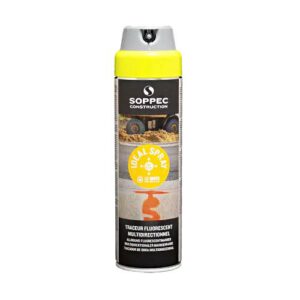 Ideal Spray luminiscējoša krāsa marķēšanai (dzeltena), 500ml