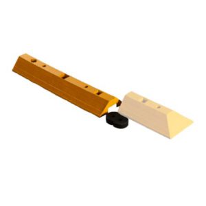 Autoceļu atdalīšanas barjeras vidus elements, PVC, 1010x255x100mm, dzeltena