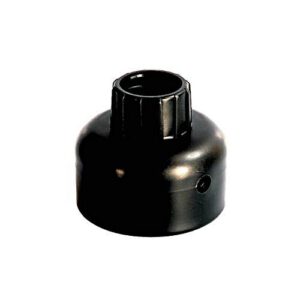 Lokano stabiņu uzgalis bez cilpas, melns (d=80mm)