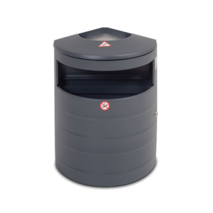 Tērauda atkritumu tvertne ar pelnu trauku 20L