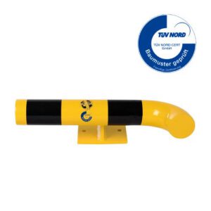 Metāla aizsargbarjeras iekšējais stūris (labā puse), d=76mm, l=500mm [DAN]