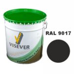 Ūdens bāzes ceļu marķējamā krāsa VISAQUA, melna (RAL 9017), 27kg spainis [VIS]