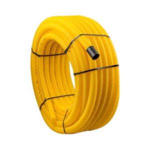 PVC gofrēta drenu caurule (perforēta), d=100mm (rullī 50m)