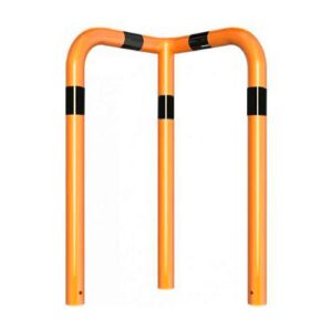 Metāla stūru aizsargbarjera (cinkota un krāsota), 600x1150mm, betonējama [SCH]