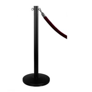 Auklu tipa statīvs ar divvirzienu auklas turētāju (h=1000mm), melni krāsots RAL 9005