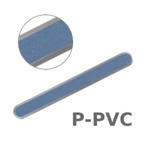 Taktila elements P-PVC (taustes indikators), 280x40x2.7mm, garens ar PVC ieliktni (9 dažādi toņi)