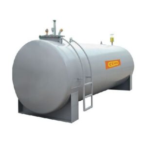 Stacionārā dīzeļdegvielas uzpildes un uzglabāšanas tvertne 5000L (dubultsienu, tērauda), d=1250mm (4450x1300x1900mm)