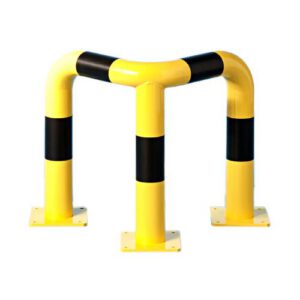 Metāla stūru aizsargbarjera (cinkota un krāsota), d=60mm, 640x640x600mm [MOT]