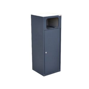 Metāla atkritumu tvertne (cinkota un krāsota RAL 7016), 80l [KRO]