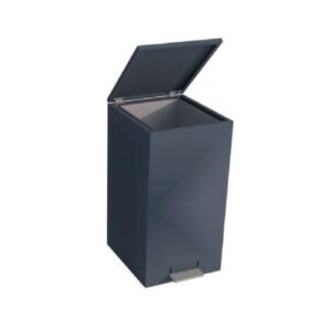 Metāla atkritumu tvertne ar pedāli (cinkota un krāsota RAL), 60l [KRO]