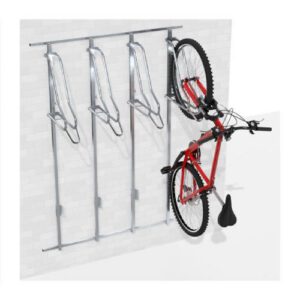 Velosipēdu statīvs WALL PREM 4 ar atbalsta profiliem (stiprināms pie sienas), līdz 55mm [KRO]