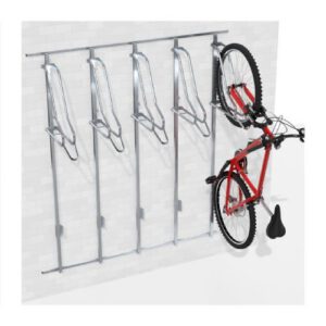 Velosipēdu statīvs WALL PREM 5 ar atbalsta profiliem (stiprināms pie sienas), līdz 55mm [KRO]