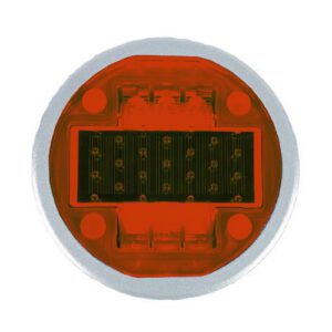 Ceļa atstarotājs ar saules baterijām (sarkans), apaļš, d=135mm, h=50mm [W]