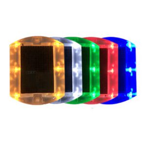 Ceļa atstarotājs ar saules baterijām (dzeltens), kvadrātveida 114x90mm, h=11mm [W]