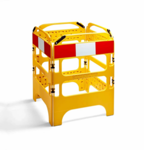 Plastmasas barjera, četrdaļīga (dzeltena)