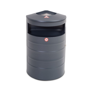 Tērauda atkritumu tvertne ar pelnu trauku 35L