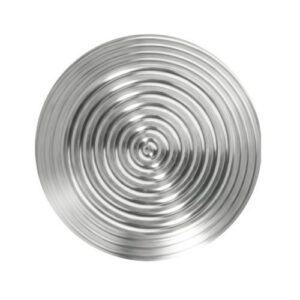 Taktila elements K2 (rievots, slīpa plakne) d15x5mm ar metinātu tapu (AISI 316L)