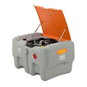 Mobilā dīzeļdegvielas uzpildes un uzglabāšanas tvertne DT MOBIL EASY, 440l ar 12V elektrisko sūkni (ar veramu vāku)