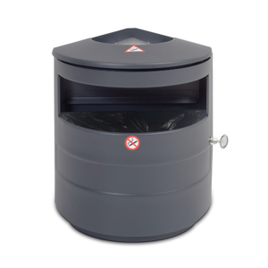 Tērauda atkritumu tvertne ar pelnu trauku 15L