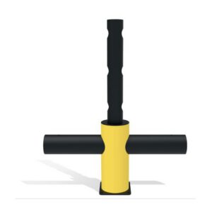 Elastīgo - veramo vārtu (Echo-JULIET) T-veida posms, w=1000mm, h=1200mm [DAN]