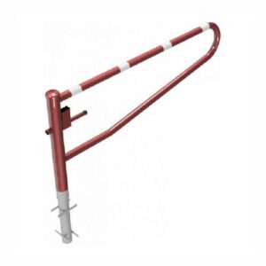Horizontāli grozāma barjera bez atbalsta staba (ar euro-profila cilindra slēdzeni), 2000mm (betonējama) [SCH]