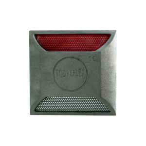 Ceļa atstarotājs 105x105mm, sarkans/balts