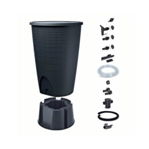 Plastmasas tvertne lietus ūdens uzkrāšanai PERUNO (komplekts), 260l (pelēks) [EF]