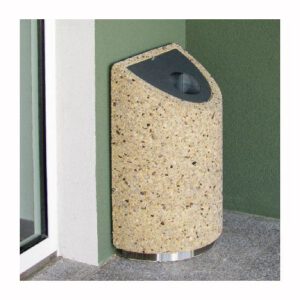 Betona atkritumu tvertne ar pulverkrāsotu vāku, 500x300x740mm (20L)