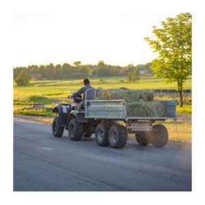 Dārza piekabe vilkšanai ar kvadraciklu (izgāžama, 1500kg), 2010x1330x300mm [KF]