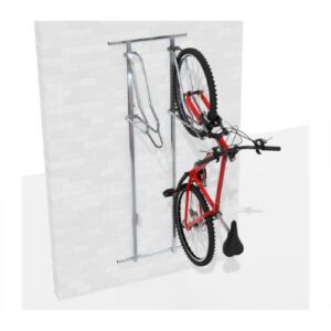 Velosipēdu statīvs WALL PREM 2 ar atbalsta profiliem (stiprināms pie sienas), līdz 55mm [KRO]