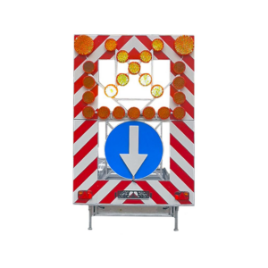 Piekabe ar ceļa zīmju vairogu un LED optikām