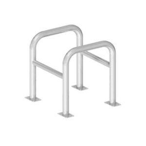 Metāla kvadrātveida aizsargbarjera (cinkota), 600x650mm, montējama pie pamatnes [SCH]