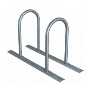 Velosipēdu statīvs 2 velosipēdiem ar sliedi piestiprināšanai (l=1400mm), karsti cinkots [SCH]