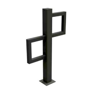 Velosipēdu statīvs 1 velosipēdam (h=800mm), karsti cinkots un melni krāsots [SCH]