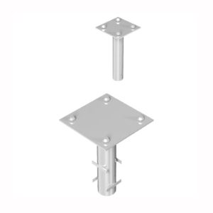 Metāla stiprinājumu komplekts ievietošanai betonā (ar iekļautām M16 skrūvēm), 360x360x510mm (karsti cinkots) [SC]