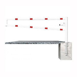 Horizontāli grozāma barjera bez atbalsta staba (ar piekaramo atslēgu), 3500mm (betonējama) [SCH]