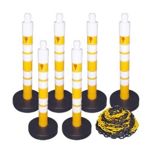 Stabiņu komplekts ar ķēdēm MegaMax (6 stabiņi un 6 ķēdes) [TEM]