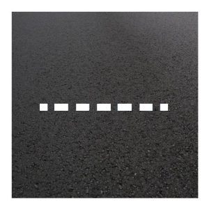 Termoplastikāta līnija - pārtraukta (karsējama), balta