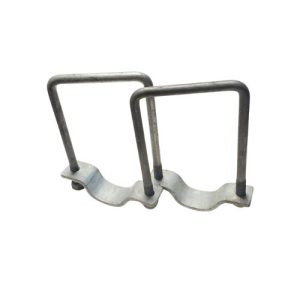 Skava 100x100mm, komplektā 2gb. (ar 2gb. kantainām U-veida skavām)