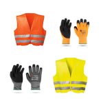 Darba cimdi un atstarojošās vestes